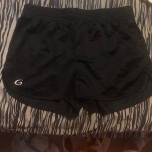 black running shorts